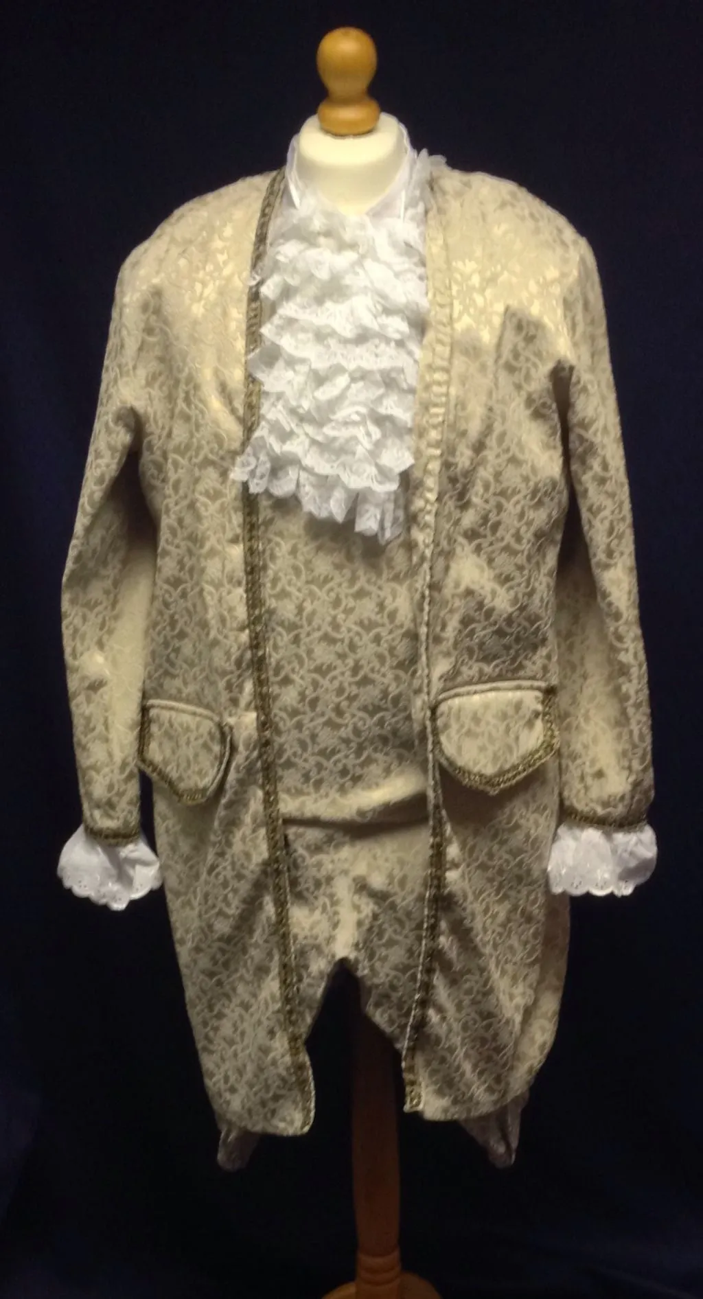 18th Century Court Gent in Gold Brocade