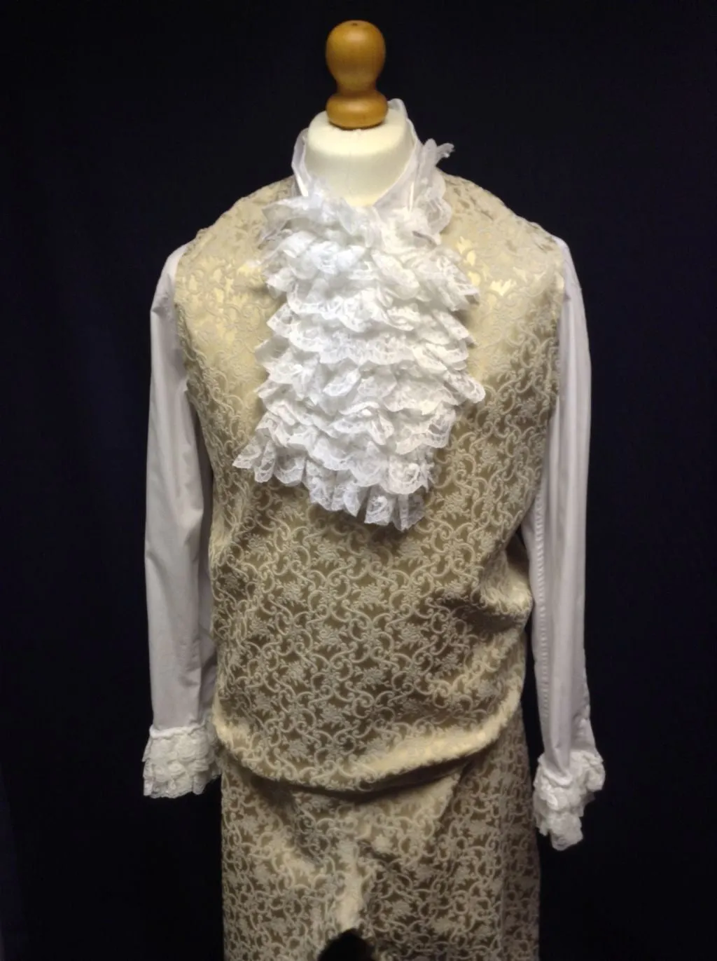 18th Century Court Gent in Gold Brocade
