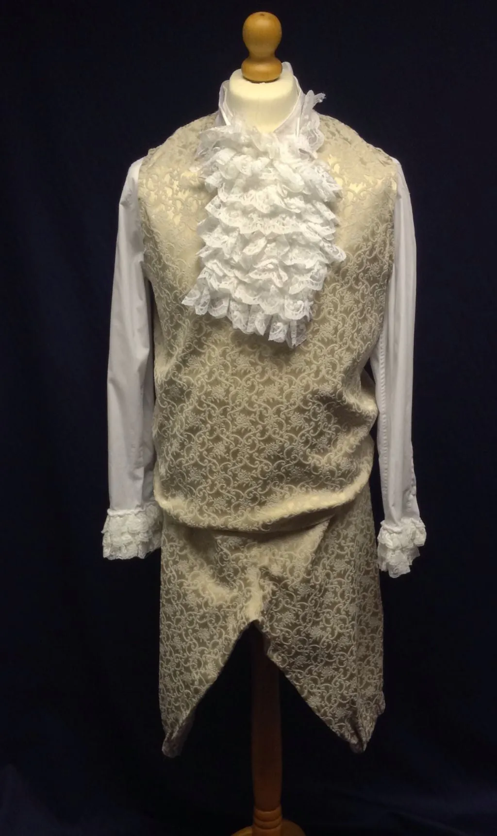 18th Century Court Gent in Gold Brocade