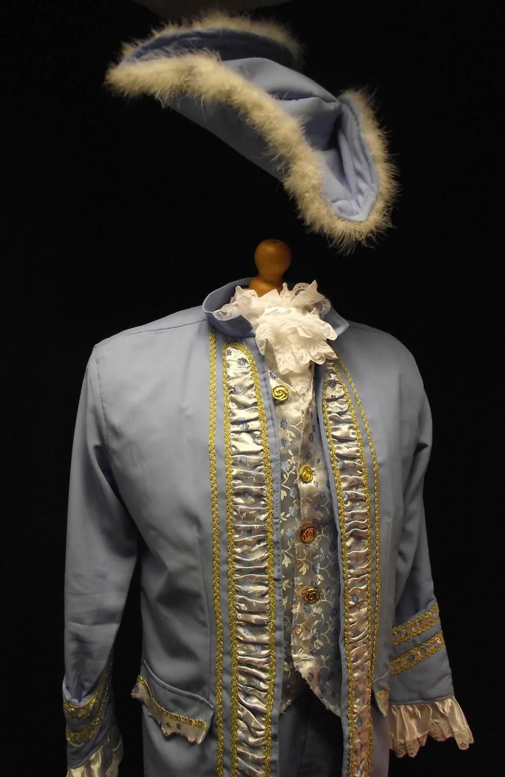 18th Century Court Gent in Pale Blue