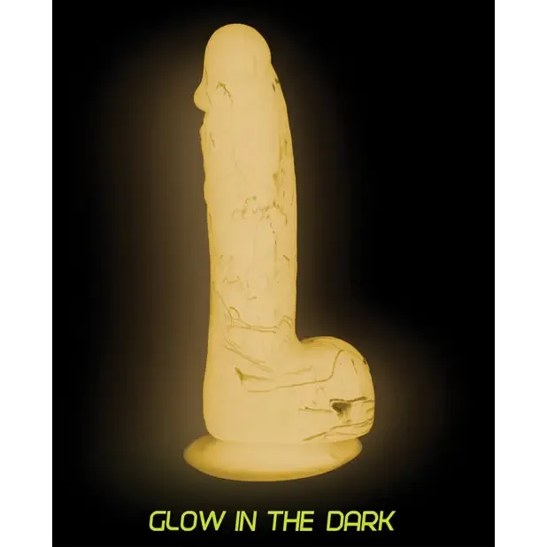 Addiction Brandon 7.5" Glow in the Dark Dildo - Pink