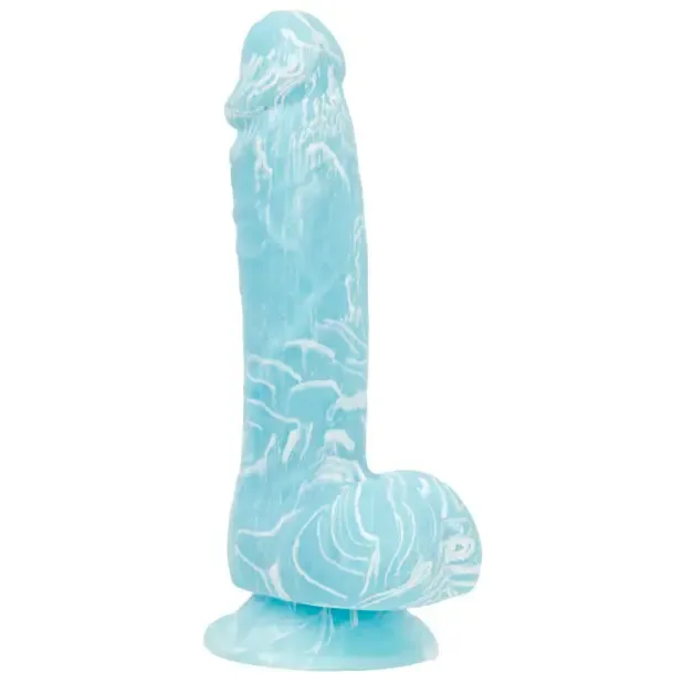 Addiction Luke Glow in the Dark 7.5" Dildo - Blue