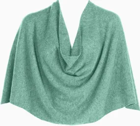 Aqua Cashmere Poncho