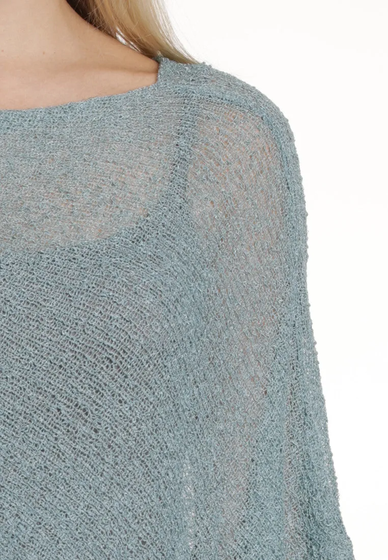 Boho Poncho (Aqua Blue) Wholesale is available