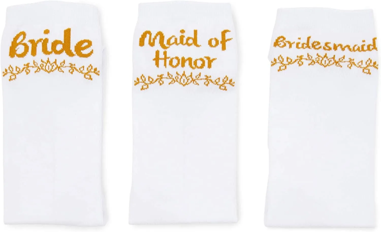Bridal Party Socks for Maid of Honor & Bridesmaid Gifts (3 Pairs)