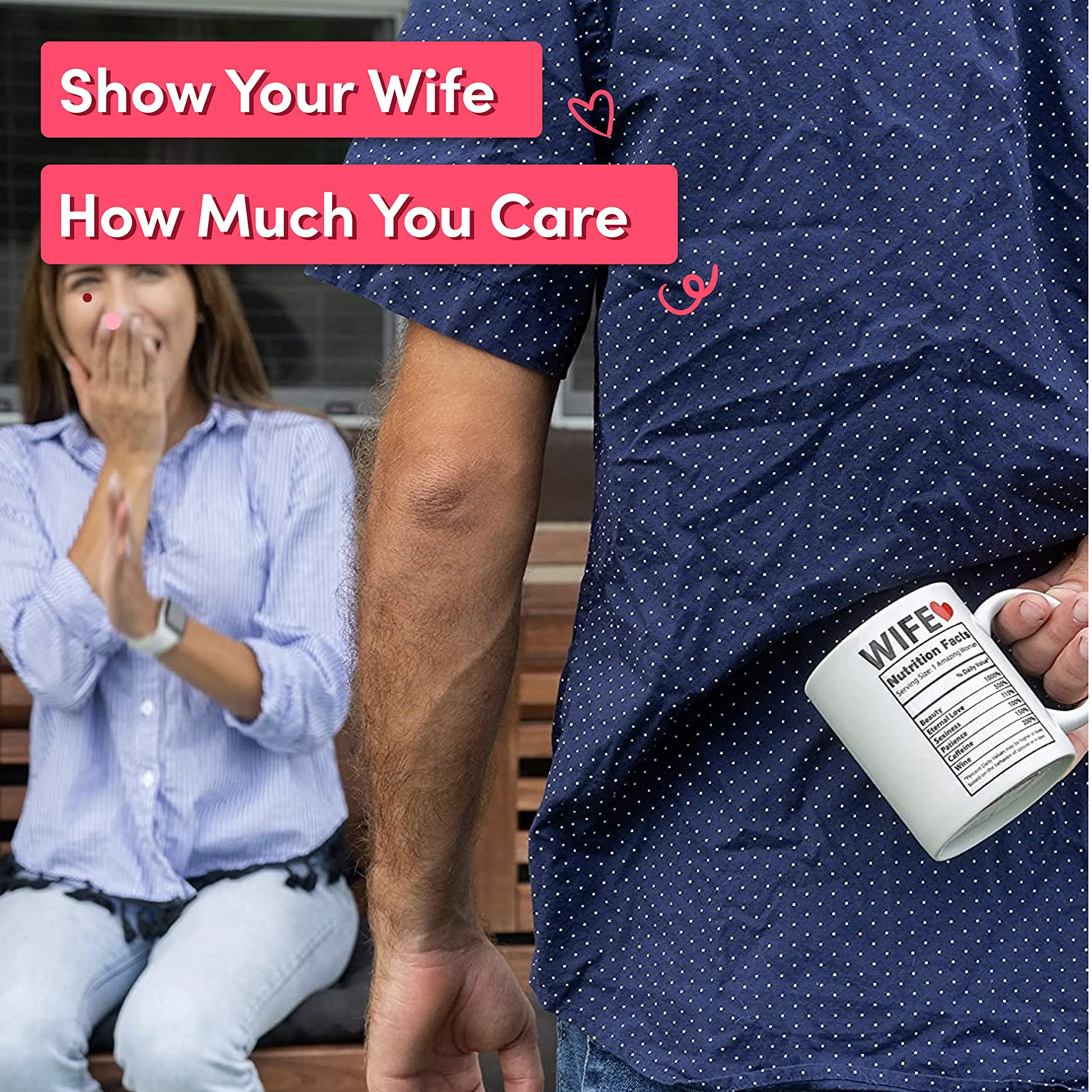 Coffee Mug for Wife - Gift for Women - Stocking Stuffer Ideas for Best Wife - Cute