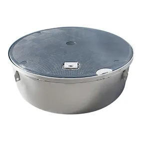 Composite Manhole Cover, Round 39"x13", Stainless Steel Rim