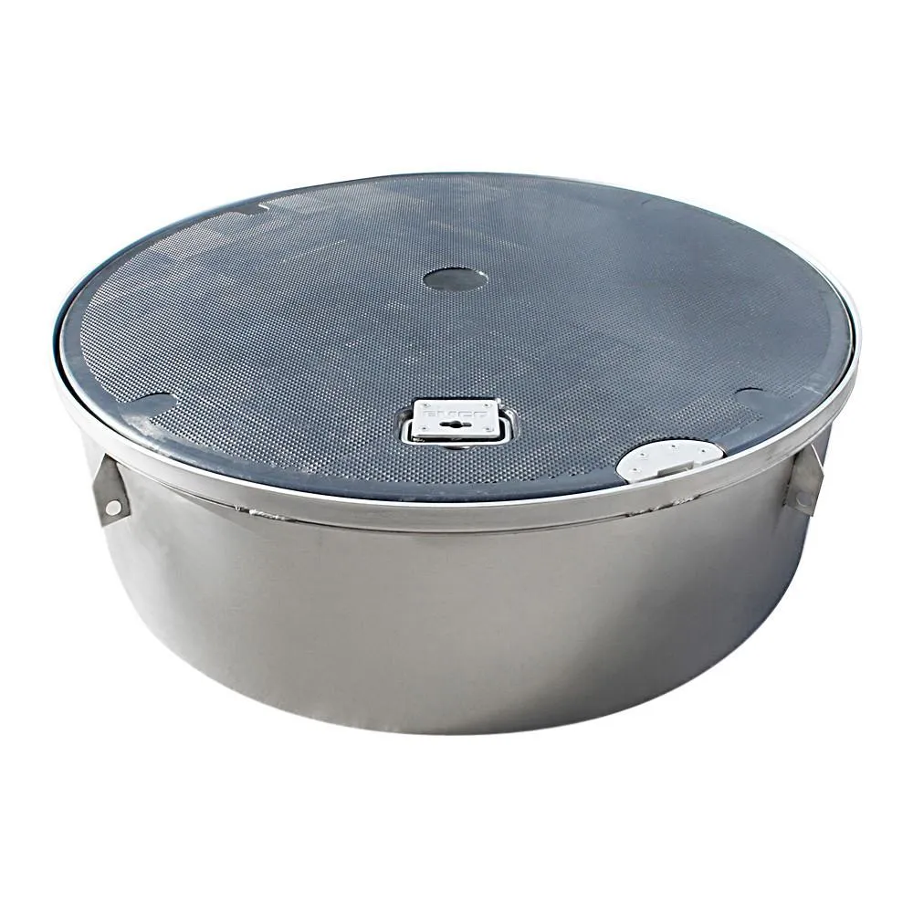 Composite Manhole Cover, Round 39"x13", Stainless Steel Rim