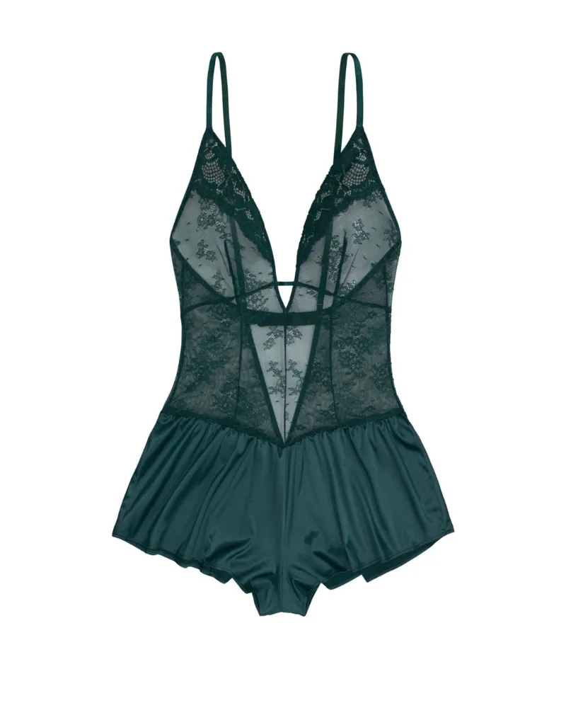 Dorina Green Leal Teddy Romper