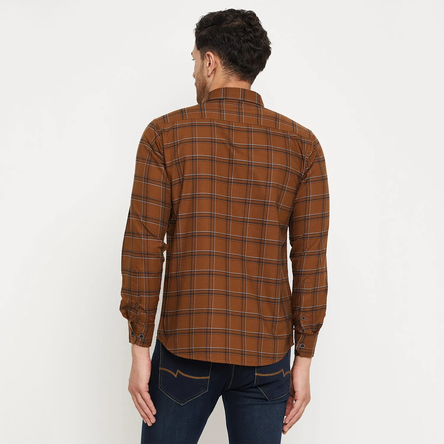 Duke Stardust Men Full Sleeve Cotton Shirt (SDO5CKON)