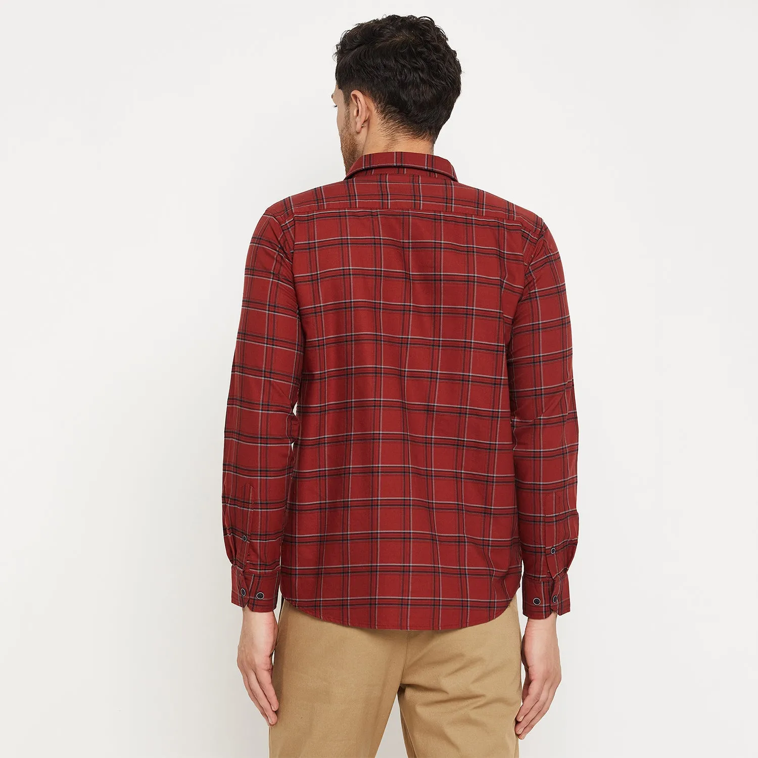 Duke Stardust Men Full Sleeve Cotton Shirt (SDO5CKON)