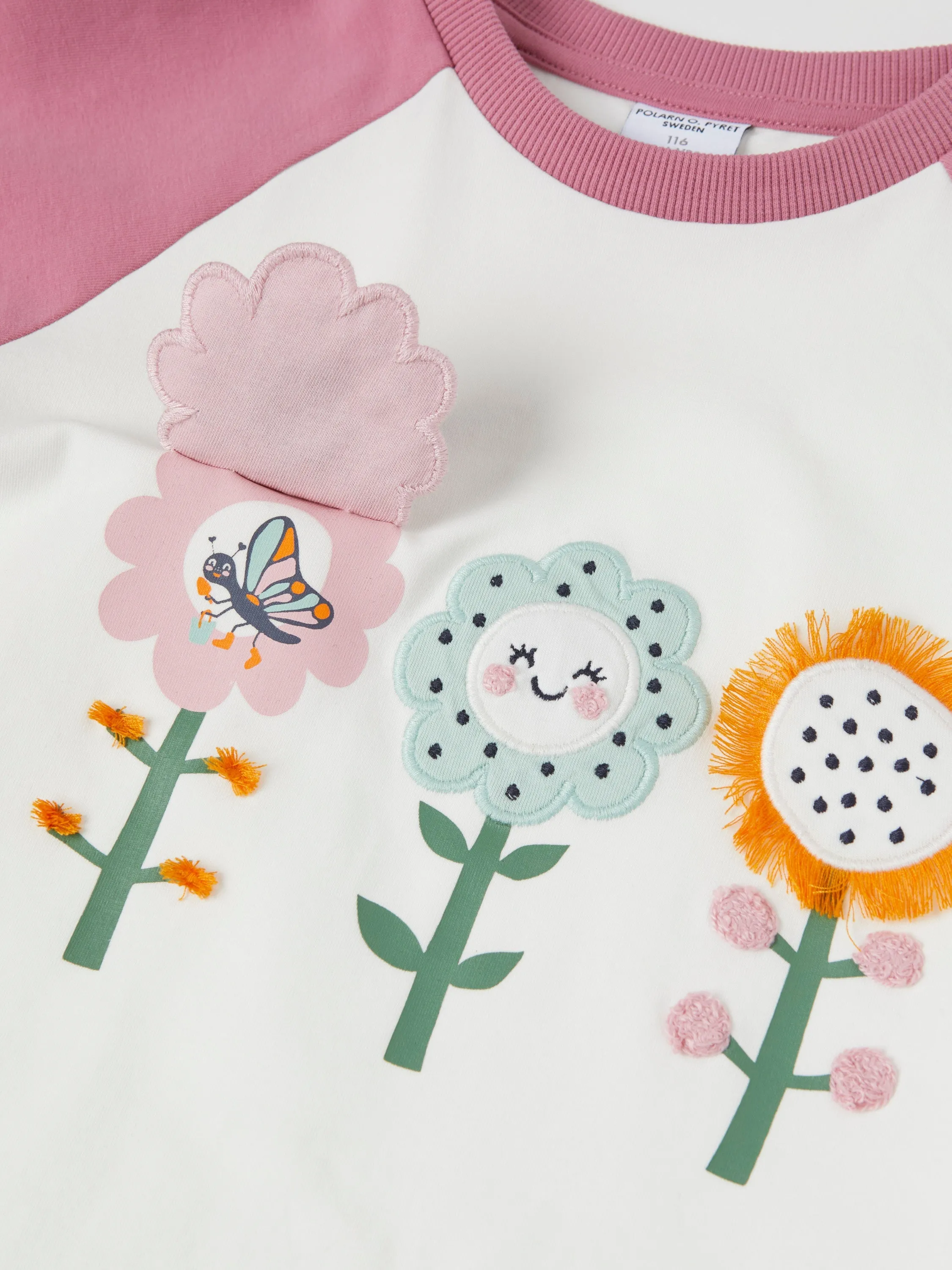 Floral Print Raglan Top