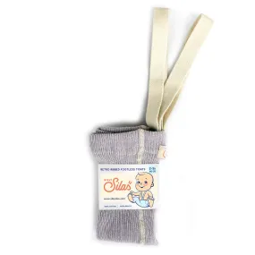 Footless Tights With Braces in Creamy Lavender by Silly Silas