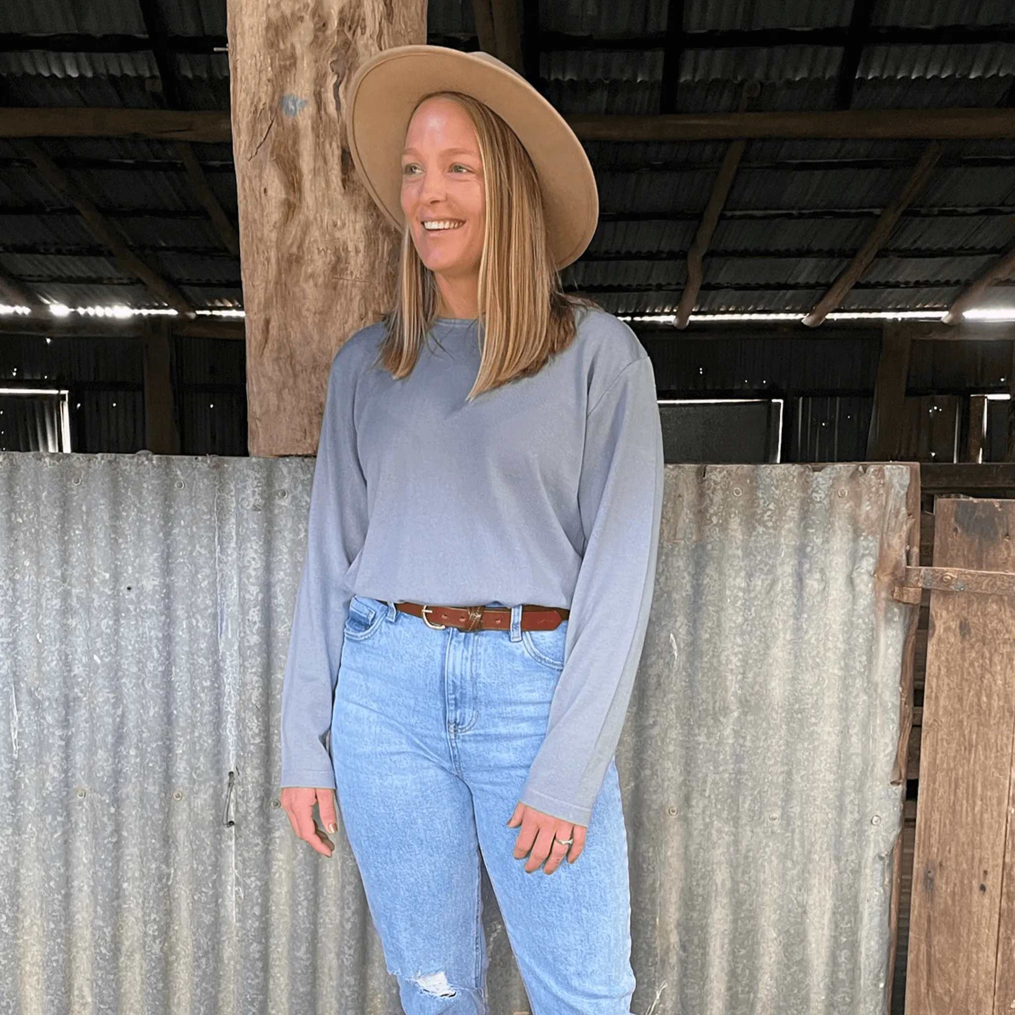 Grazier Merino Long Sleeve Tee