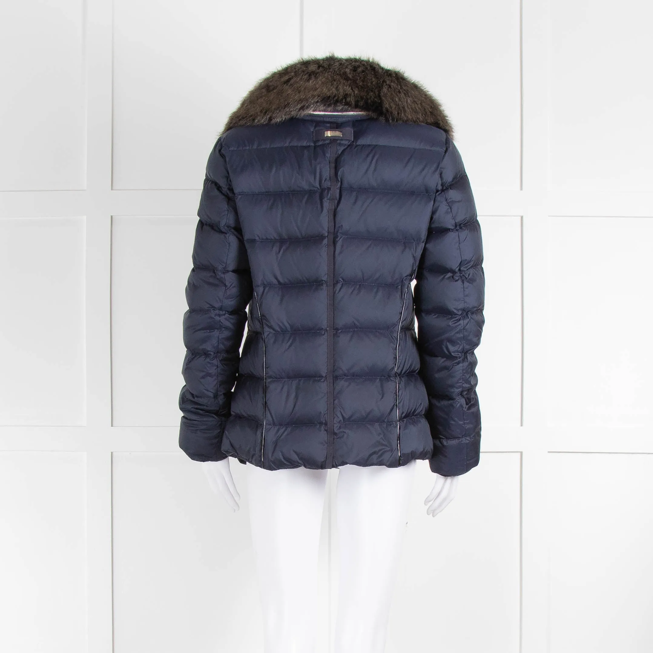 High Navy Padded Puffa Jacket