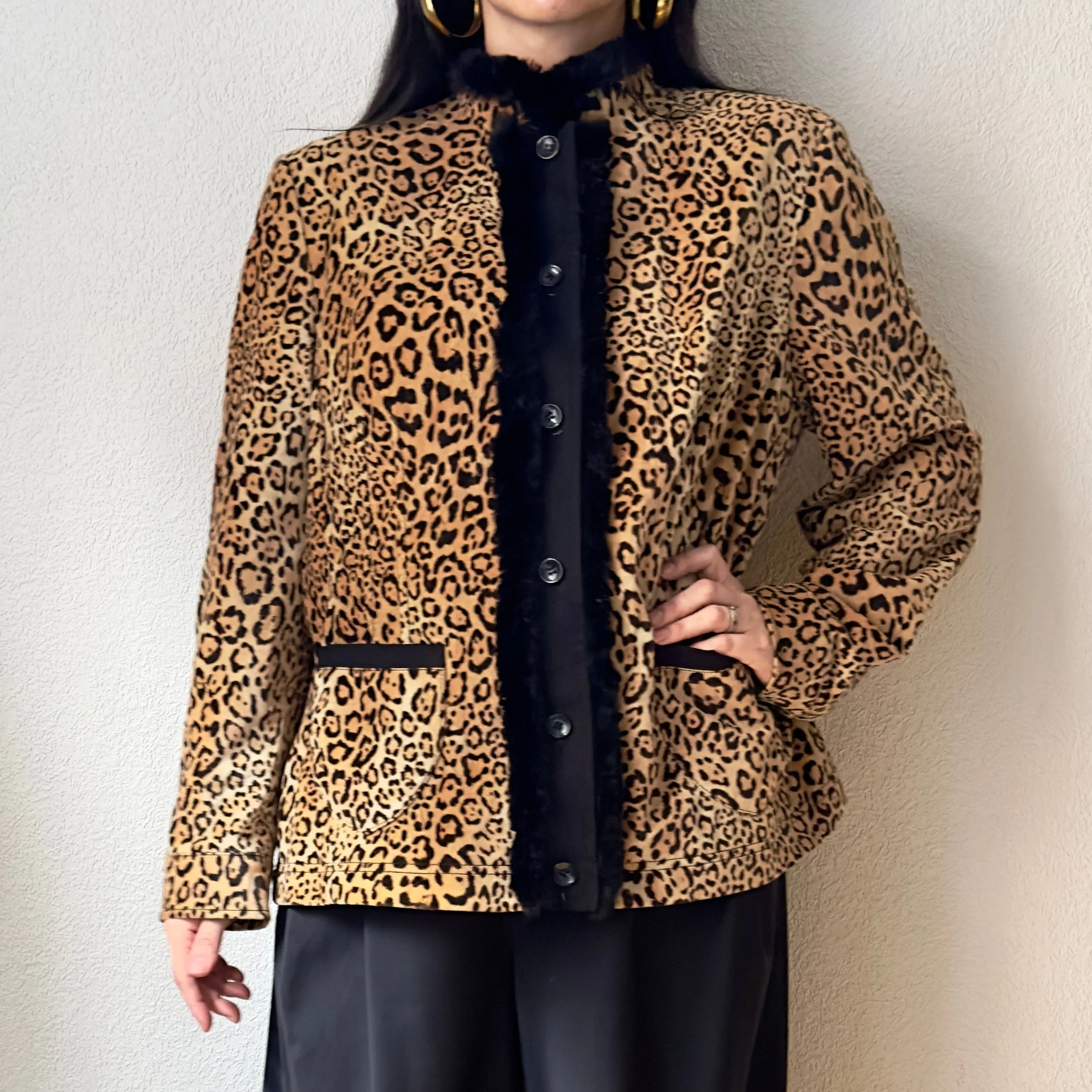 HUCKE Leopard Jacket- size L