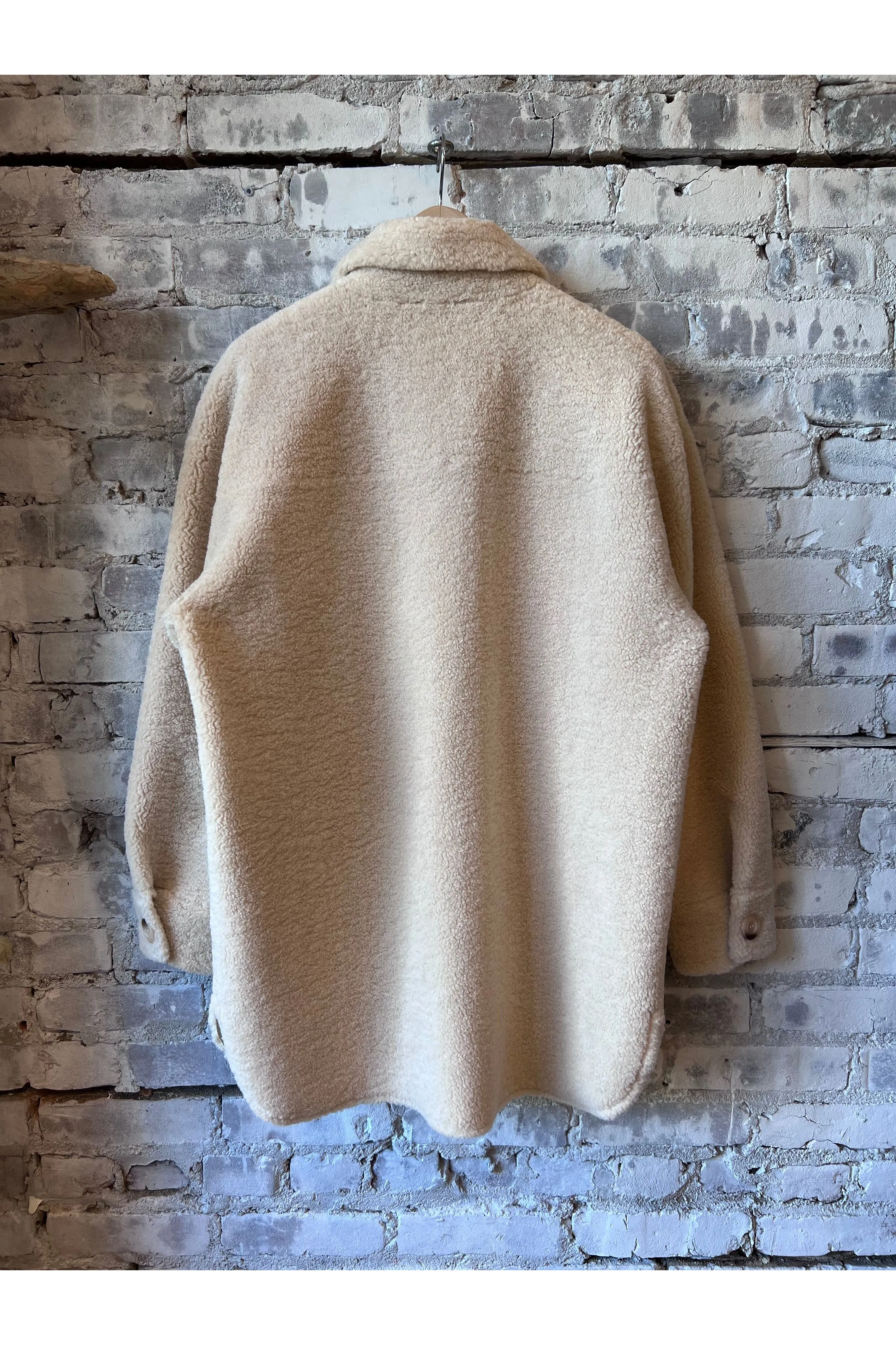 Kane Sherpa Shacket - Beige