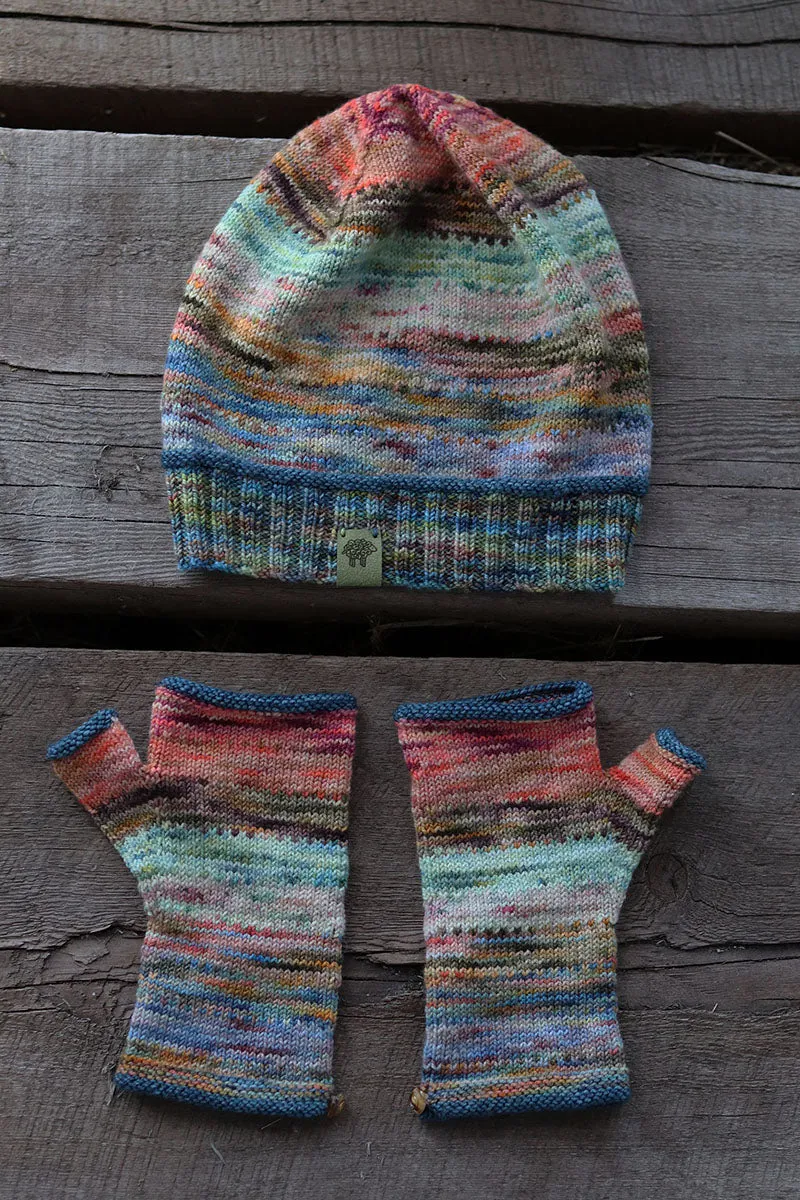 Koigu Pencil Box Collection 3.0 Patterns - Pictor Hat and Fingerless Gloves - PDF Download