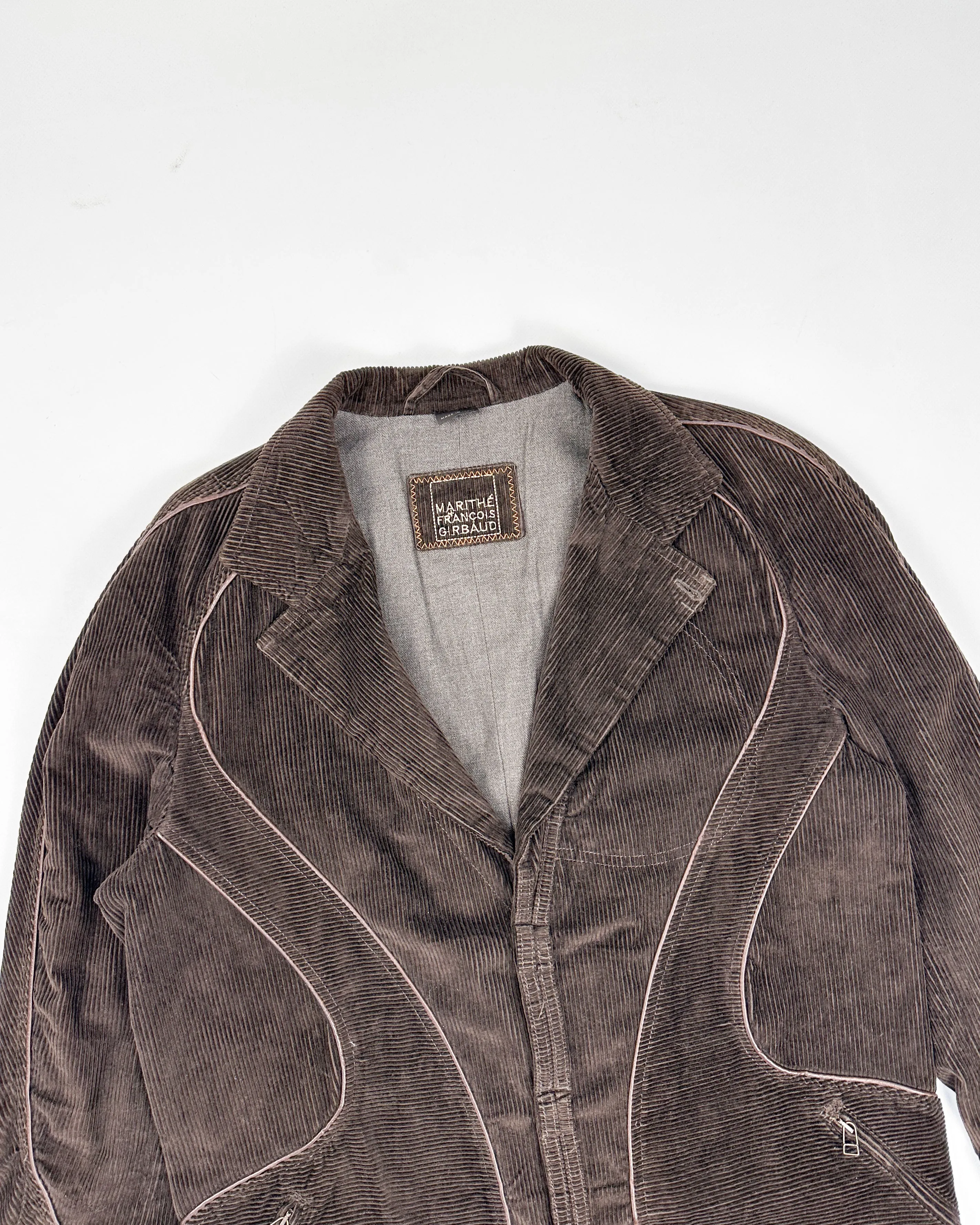 Marithe Francois Girbaud Brown Corduroy Blazer 1990's