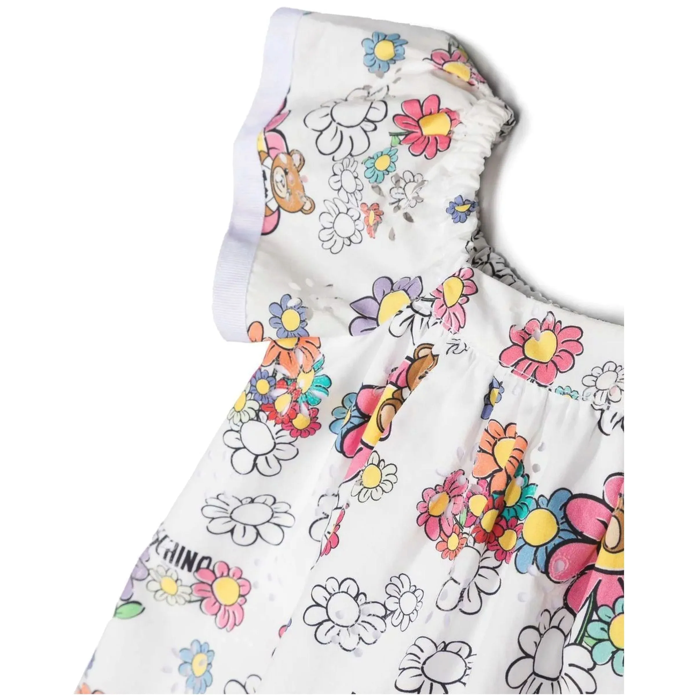 Multicolor Teddy Bear Cotton Dress
