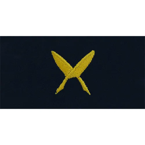 Navy Ships Clerk Embroidered Coverall Collar Device