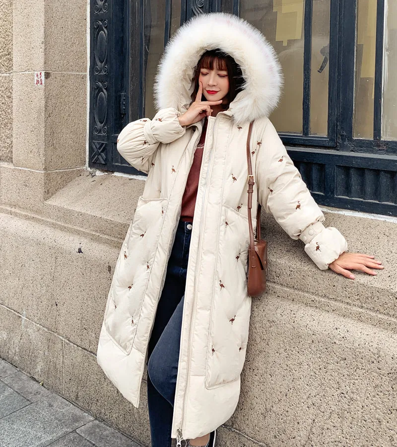New Arrival 2020 Fashion Coats Women Winter Sweater Fur Collar Hood Warm Cotton Coat Women Clothes