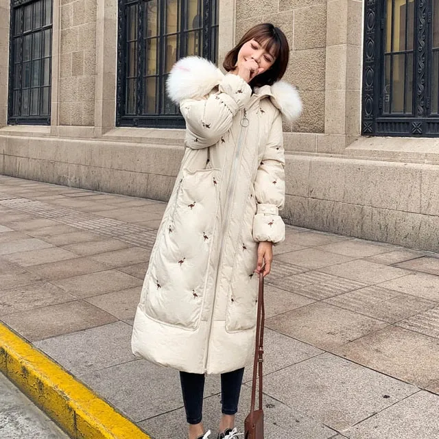 New Arrival 2020 Fashion Coats Women Winter Sweater Fur Collar Hood Warm Cotton Coat Women Clothes