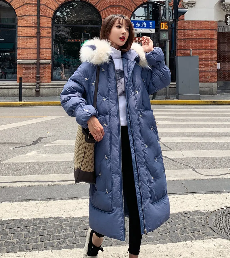 New Arrival 2020 Fashion Coats Women Winter Sweater Fur Collar Hood Warm Cotton Coat Women Clothes
