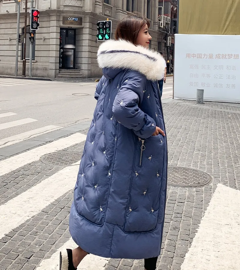 New Arrival 2020 Fashion Coats Women Winter Sweater Fur Collar Hood Warm Cotton Coat Women Clothes