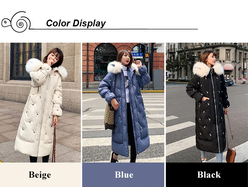 New Arrival 2020 Fashion Coats Women Winter Sweater Fur Collar Hood Warm Cotton Coat Women Clothes
