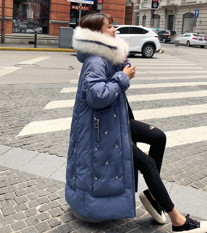 New Arrival 2020 Fashion Coats Women Winter Sweater Fur Collar Hood Warm Cotton Coat Women Clothes
