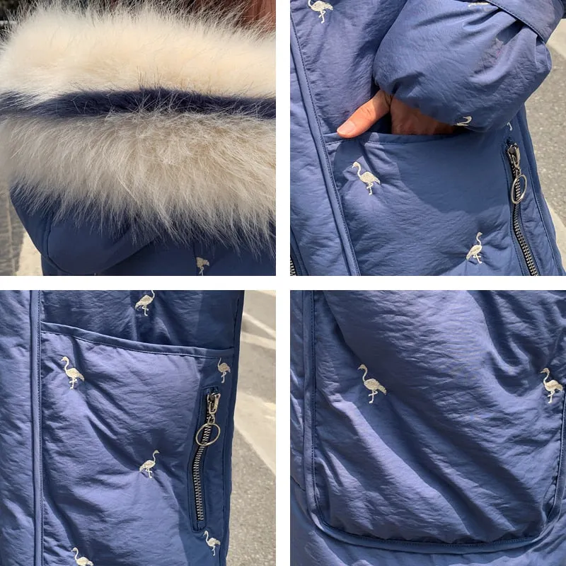 New Arrival 2020 Fashion Coats Women Winter Sweater Fur Collar Hood Warm Cotton Coat Women Clothes