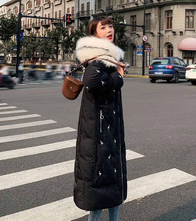 New Arrival 2020 Fashion Coats Women Winter Sweater Fur Collar Hood Warm Cotton Coat Women Clothes