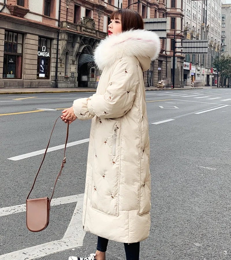 New Arrival 2020 Fashion Coats Women Winter Sweater Fur Collar Hood Warm Cotton Coat Women Clothes