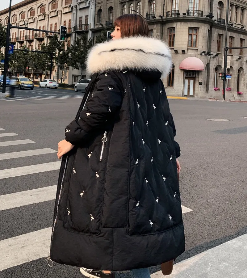 New Arrival 2020 Fashion Coats Women Winter Sweater Fur Collar Hood Warm Cotton Coat Women Clothes
