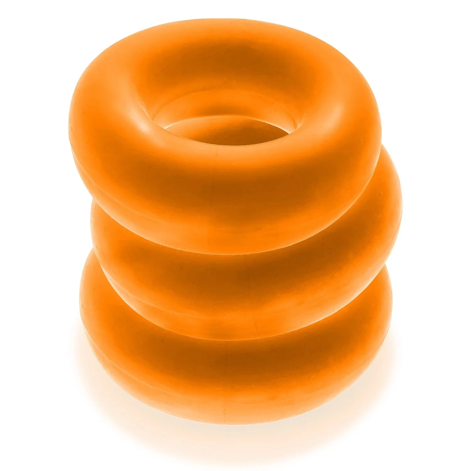 Oxballs Fat Willy Jumbo Cock Ring (3 pack) - Orange
