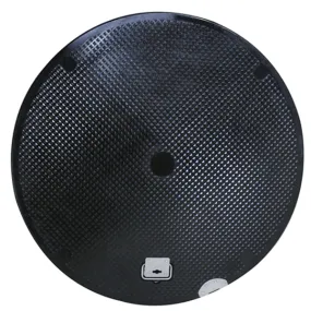 Plastic Manhole Cover, Round 44" x 19", Black, Lay-In Lid