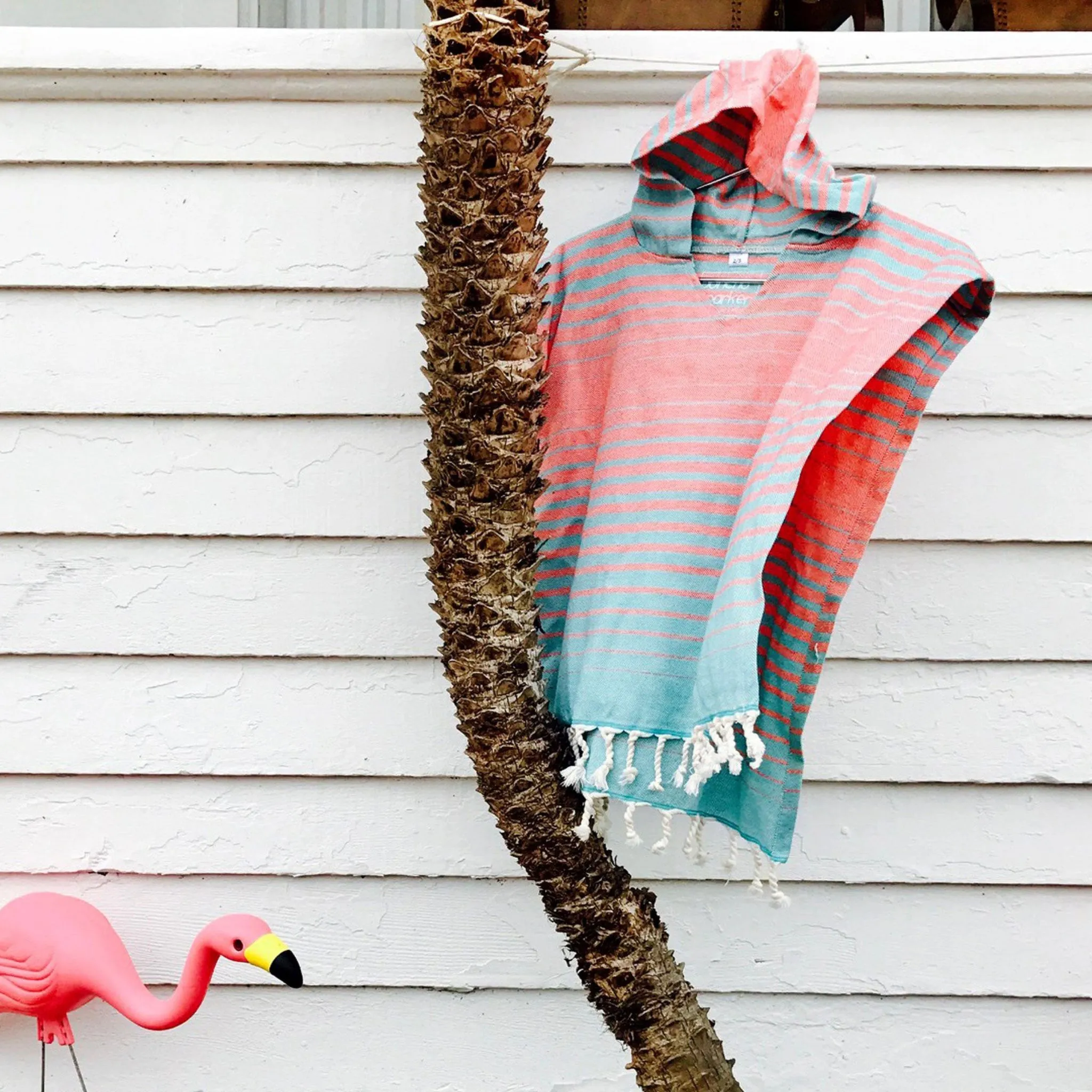 Poncho (Swell | Tangerine & Aqua)