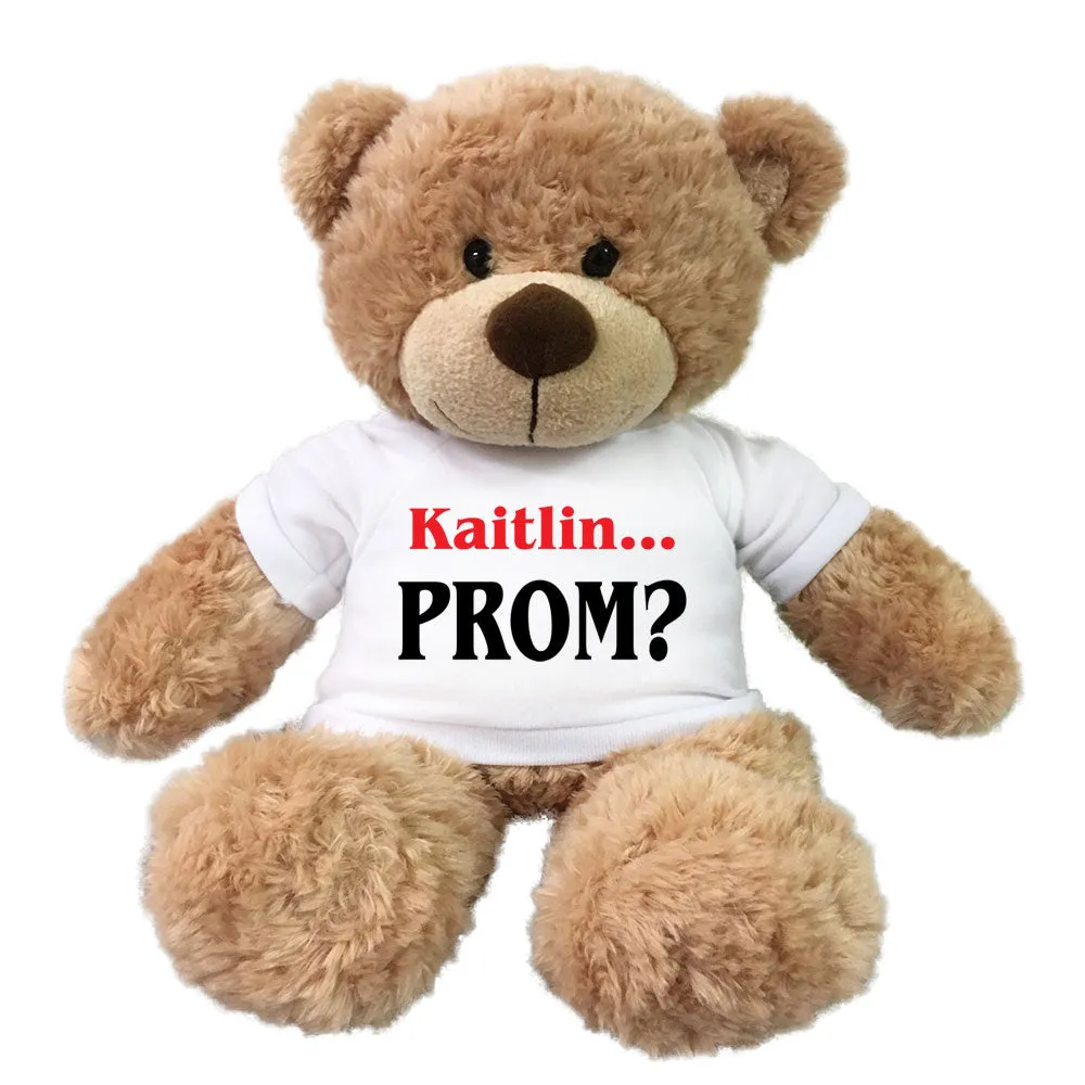 Prom or Homecoming Teddy Bear -  Personalized 13" Bonny Bear