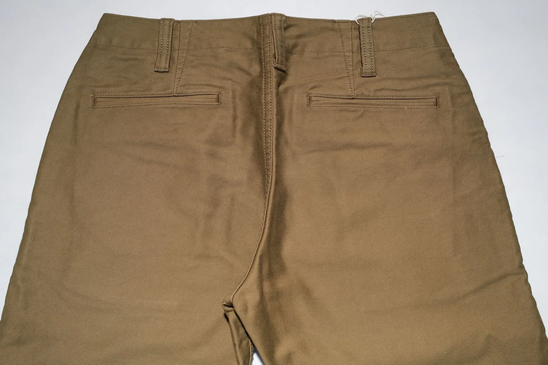 Pure Blue Japan 12oz Moleskin "Worker's Chinos" (Beige)