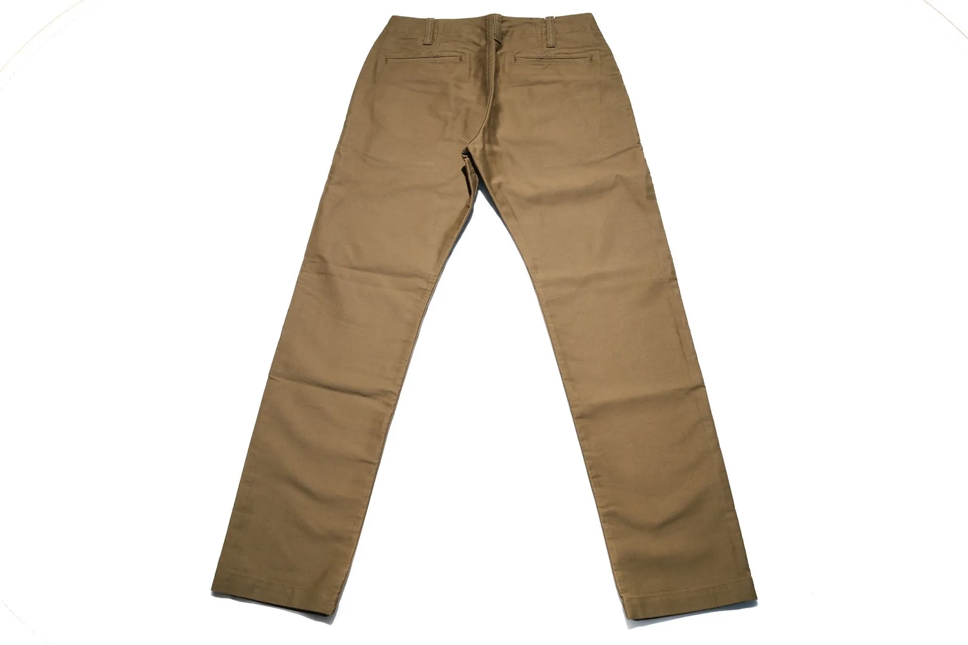 Pure Blue Japan 12oz Moleskin "Worker's Chinos" (Beige)