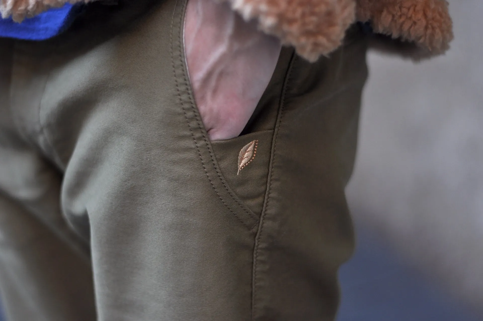 Pure Blue Japan 12oz Moleskin "Worker's Chinos" (Beige)