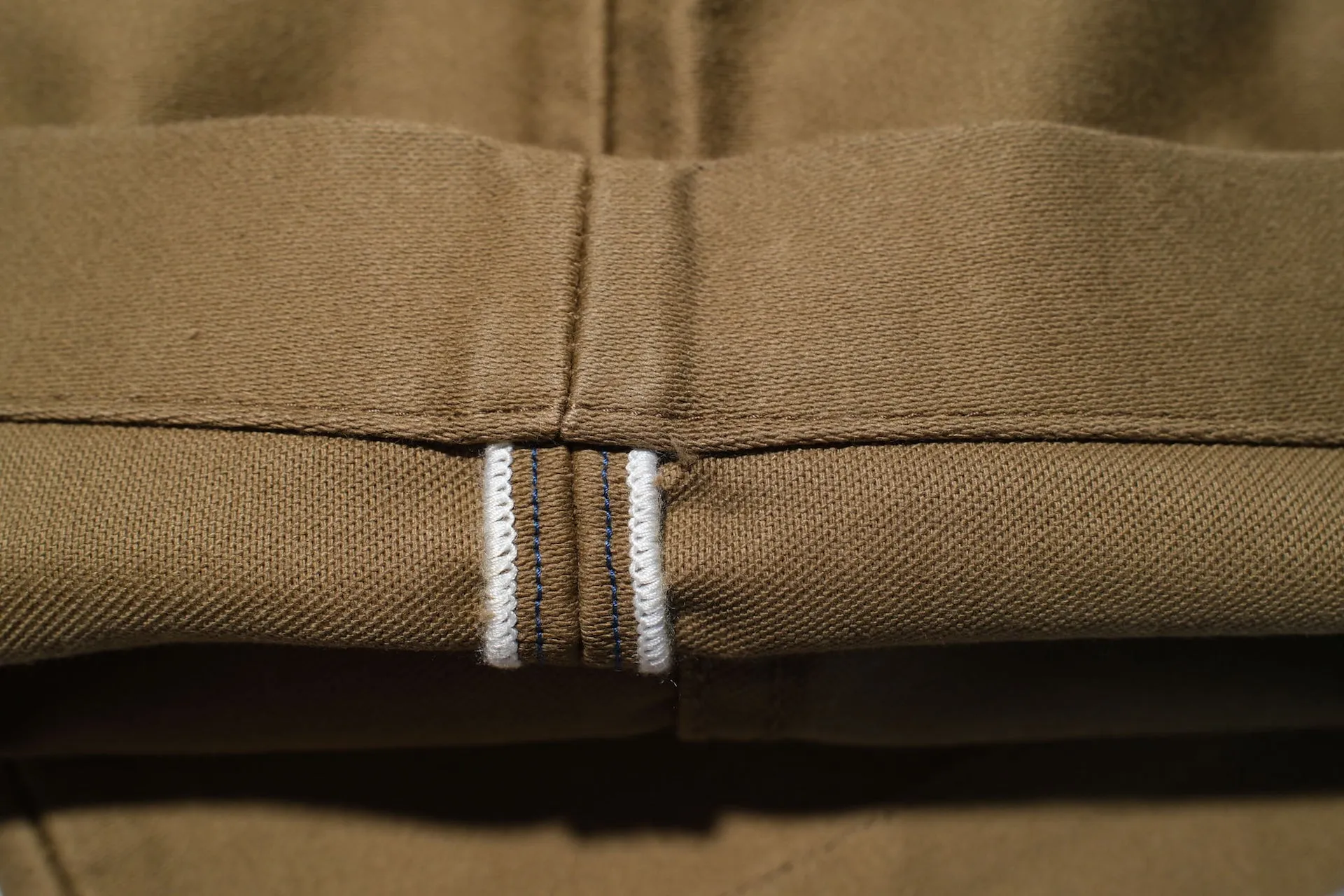 Pure Blue Japan 12oz Moleskin "Worker's Chinos" (Beige)