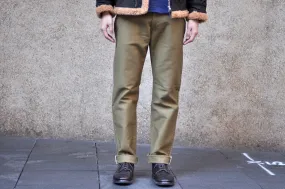 Pure Blue Japan 12oz Moleskin "Worker's Chinos" (Beige)