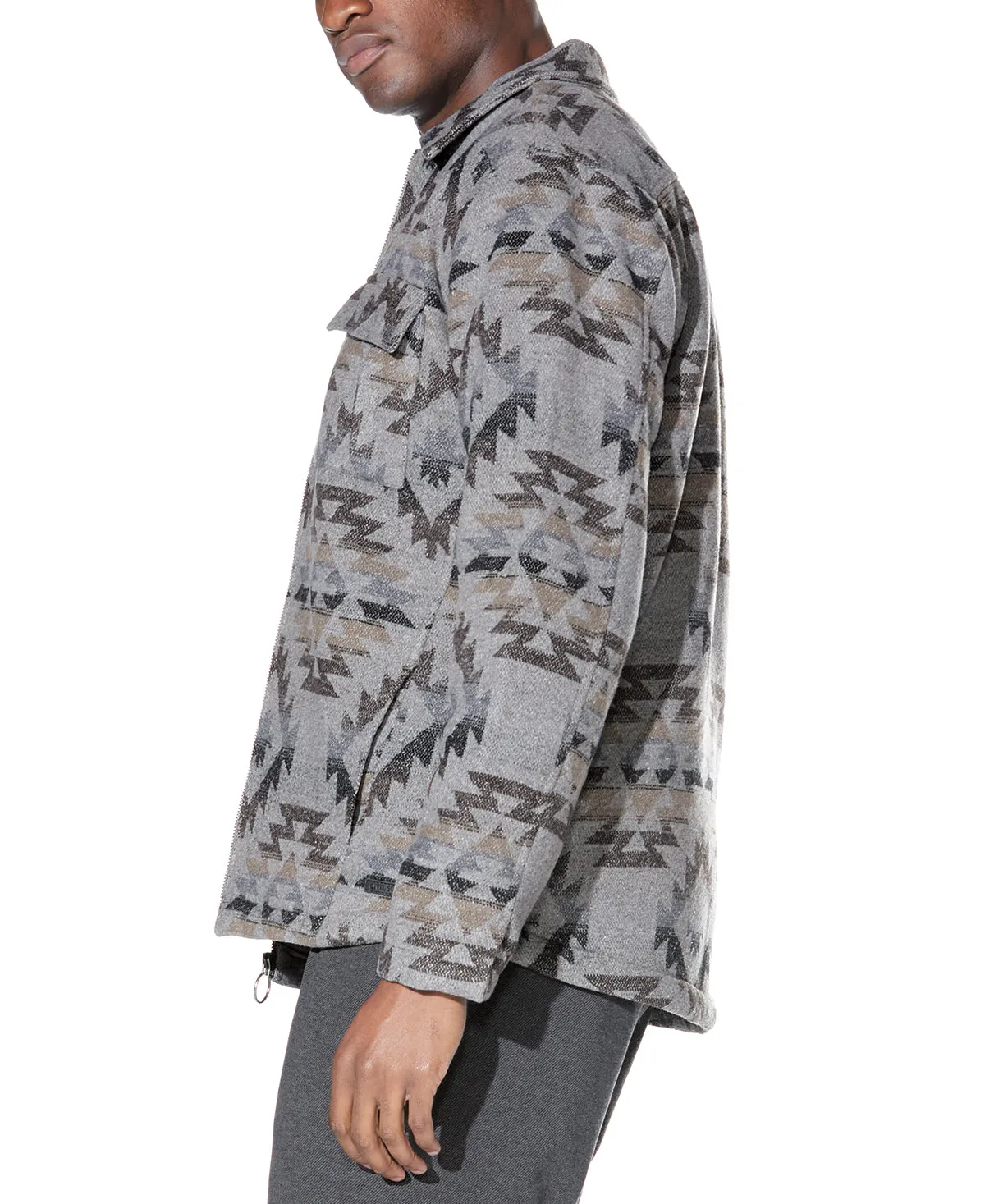 Salem Zip Shirt Jacket (Charcoal)