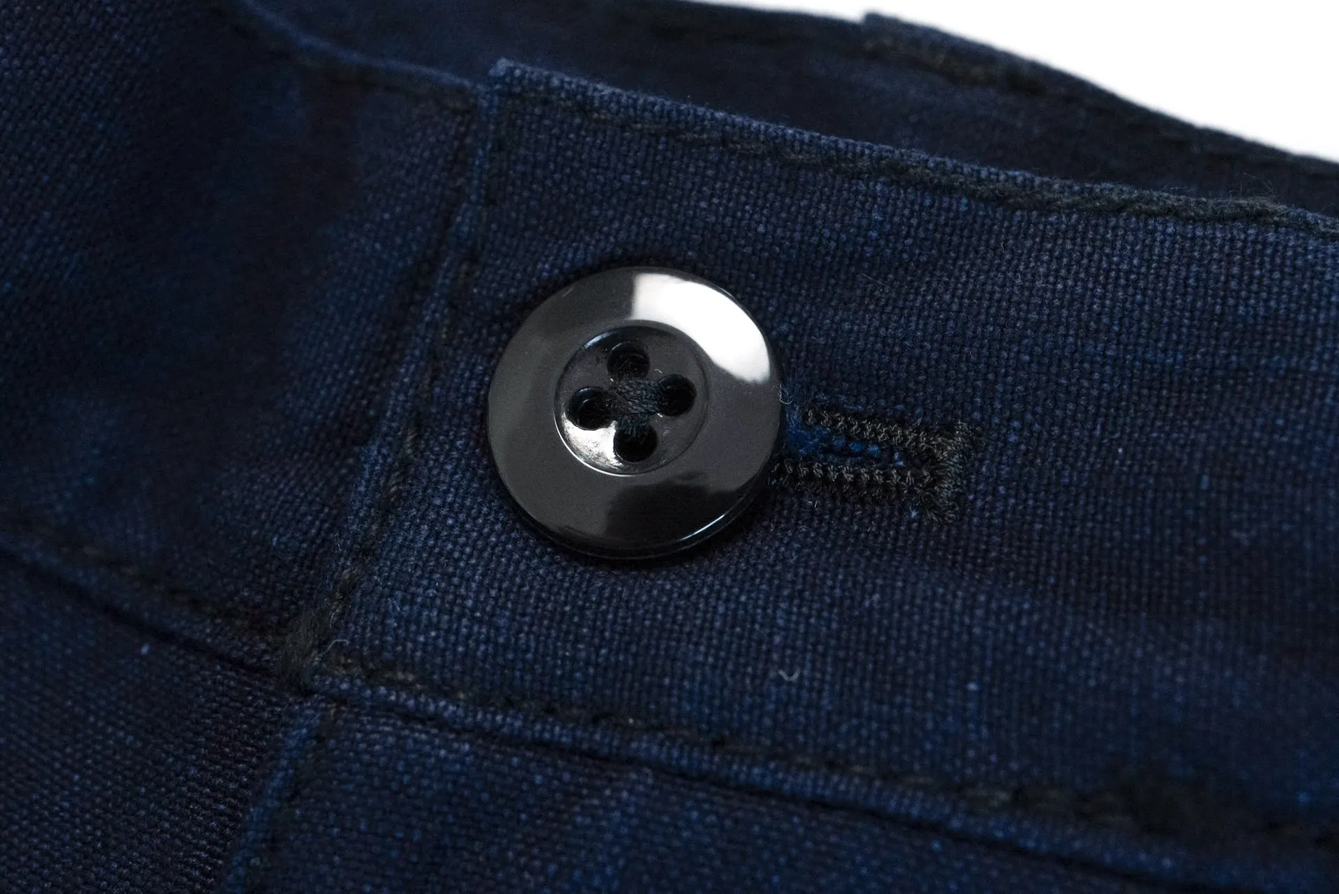 Samurai Natural Indigo Dyed Ripstop Jungle Fatigue Pants (Straight fit)