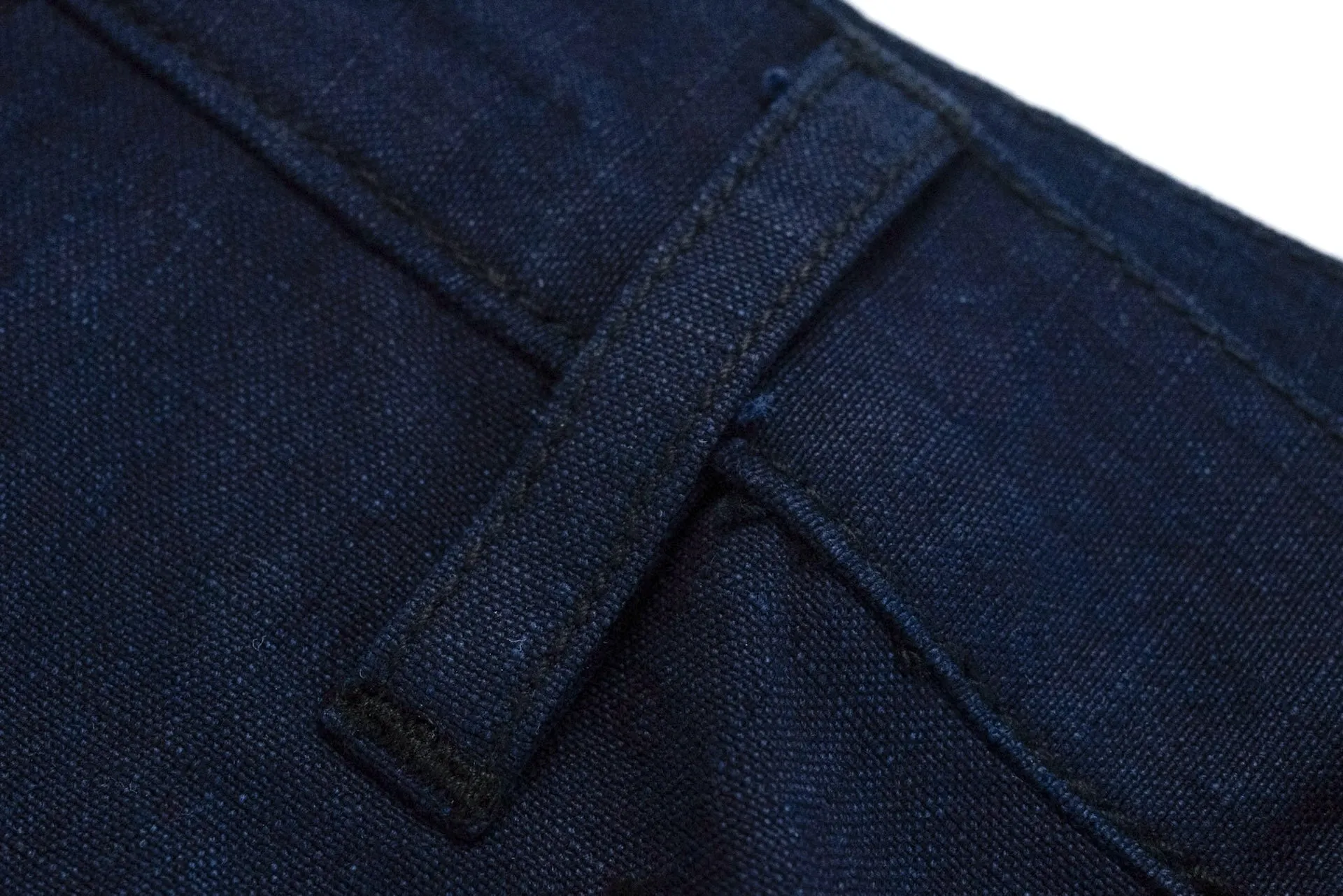 Samurai Natural Indigo Dyed Ripstop Jungle Fatigue Pants (Straight fit)
