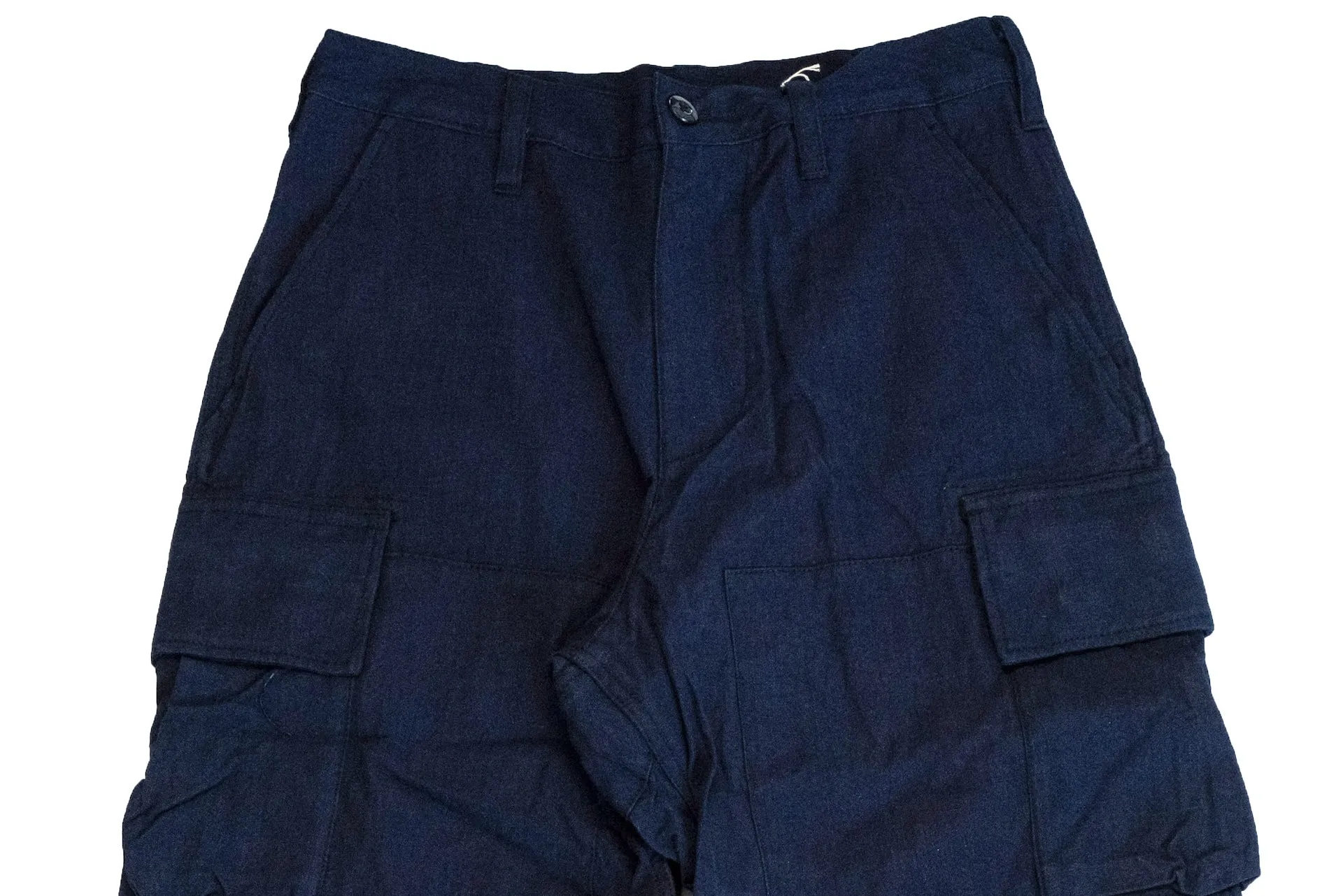 Samurai Natural Indigo Dyed Ripstop Jungle Fatigue Pants (Straight fit)