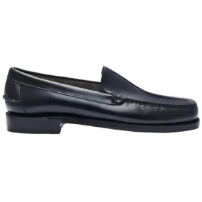 Sebago Leather Bass Frank Black Mocassin