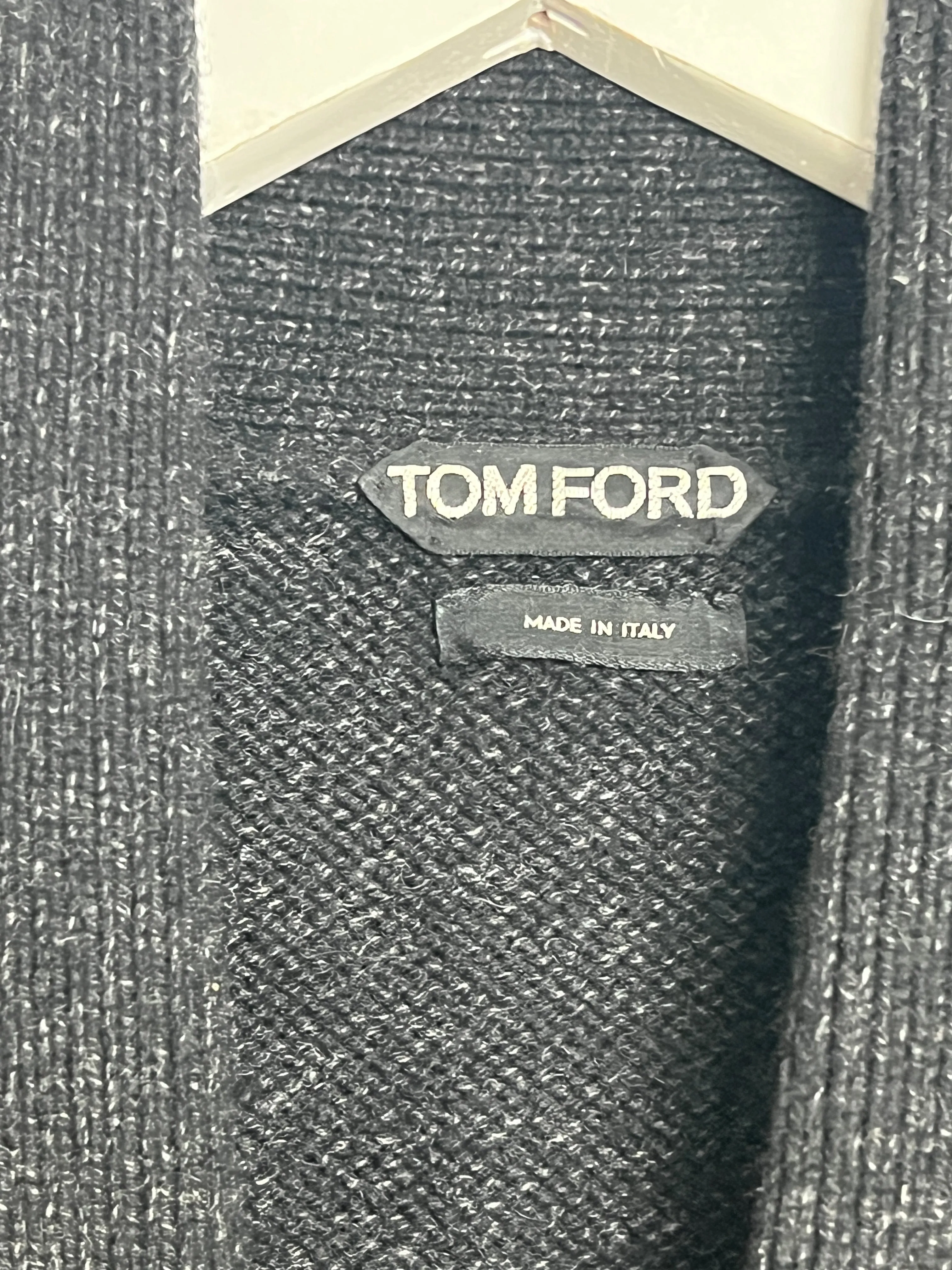 Shawl-Collar Wool-Blend Cardigan
